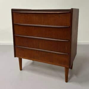 Vintage Deense ladekast – Teakhout, 1960s design, 75x67x41 cm