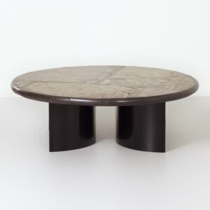 Brutalistische Salontafel van Marcus Kingma, 1994 – Handgemaakt, Natuursteen, Beton en Brons