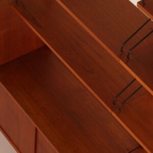 Royal Systeem van Poul Cadovius voor Cado, 1960s – 3-Delig Teakhouten Wandsysteem met Secretaire