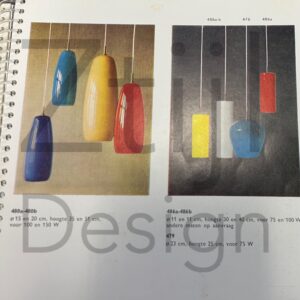 Hanglamp 486a van Paolo Venini voor Venini Murano, 1962 – Oranje Glas, Zeldzaam
