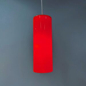 Hanglamp 486a van Paolo Venini voor Venini Murano, 1962 – Oranje Glas, Zeldzaam