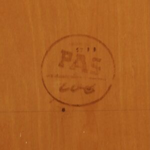 Boekenkast BB 54 met Secretaire van Cees Braakman voor Pastoe, 1957 – Luspootjes en Berkenfineer, Zeldzame Vroege Editie
