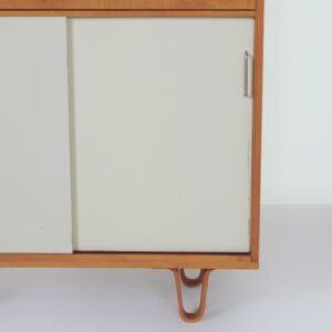 Boekenkast BB 54 met Secretaire van Cees Braakman voor Pastoe, 1957 – Luspootjes en Berkenfineer, Zeldzame Vroege Editie