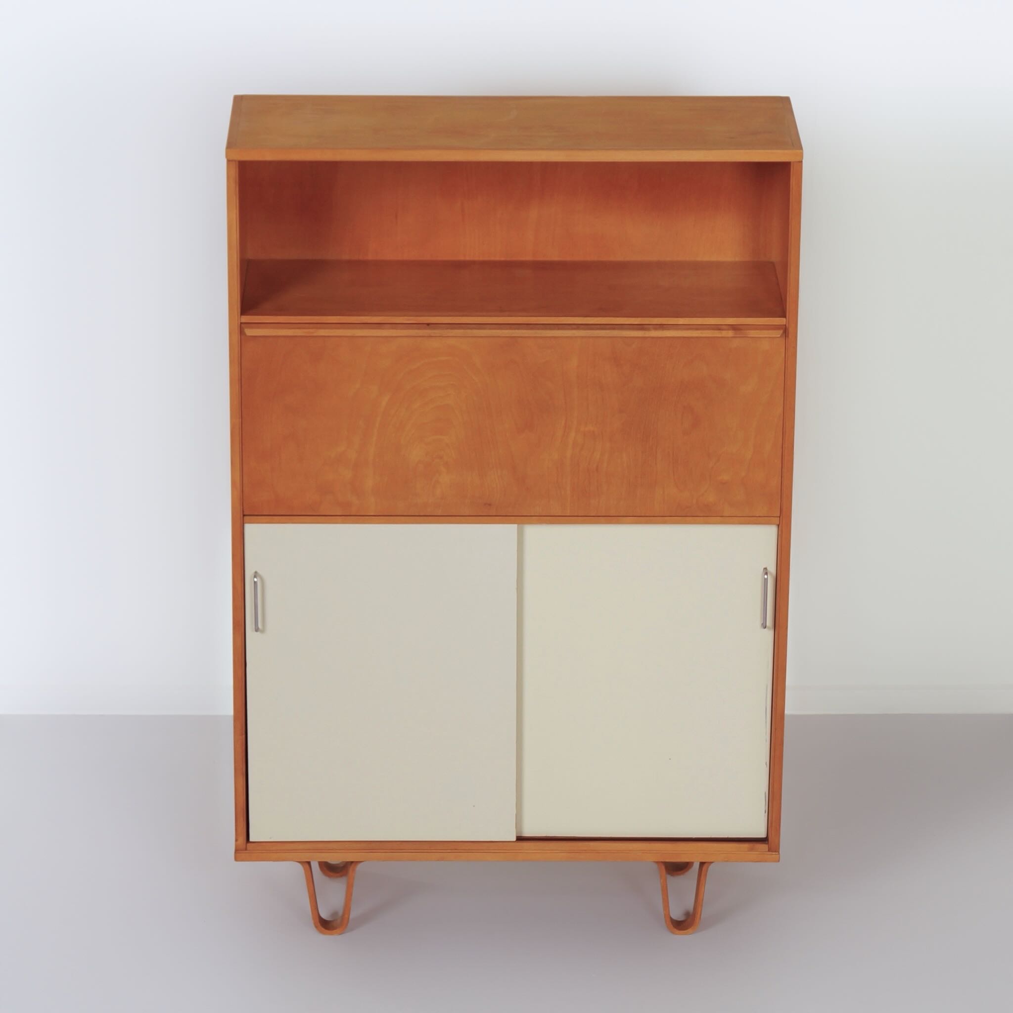 TestNL Boekenkast BB 54 met Secretaire van Cees Braakman voor Pastoe, 1957 – Luspootjes