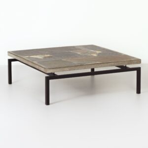 Vierkante Salontafel van Paul Kingma, 1964 – Brutalistisch, Zeldzame Vroege Editie