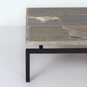Vierkante Salontafel van Paul Kingma, 1964 – Brutalistisch, Zeldzame Vroege Editie