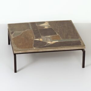 Vierkante Salontafel van Paul Kingma, 1964 – Brutalistisch, Zeldzame Vroege Editie