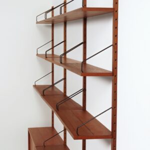Royal Wandsysteem van Poul Cadovius voor Cado, 1960s – Teakhout, 2 Kastjes, 7 Planken