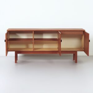 Vintage Teak Dressoir met Veel Opbergruimte en Lade, 1960s