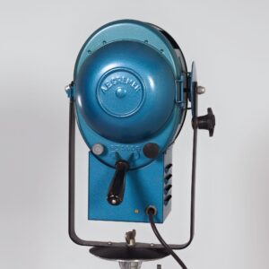 Vintage Theaterspot van A.E. Cremer uit de Jaren 50 in Blauw Metaal