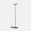 Chromen space age vloerlamp uit de jaren 70 met verstelbare hengelarm