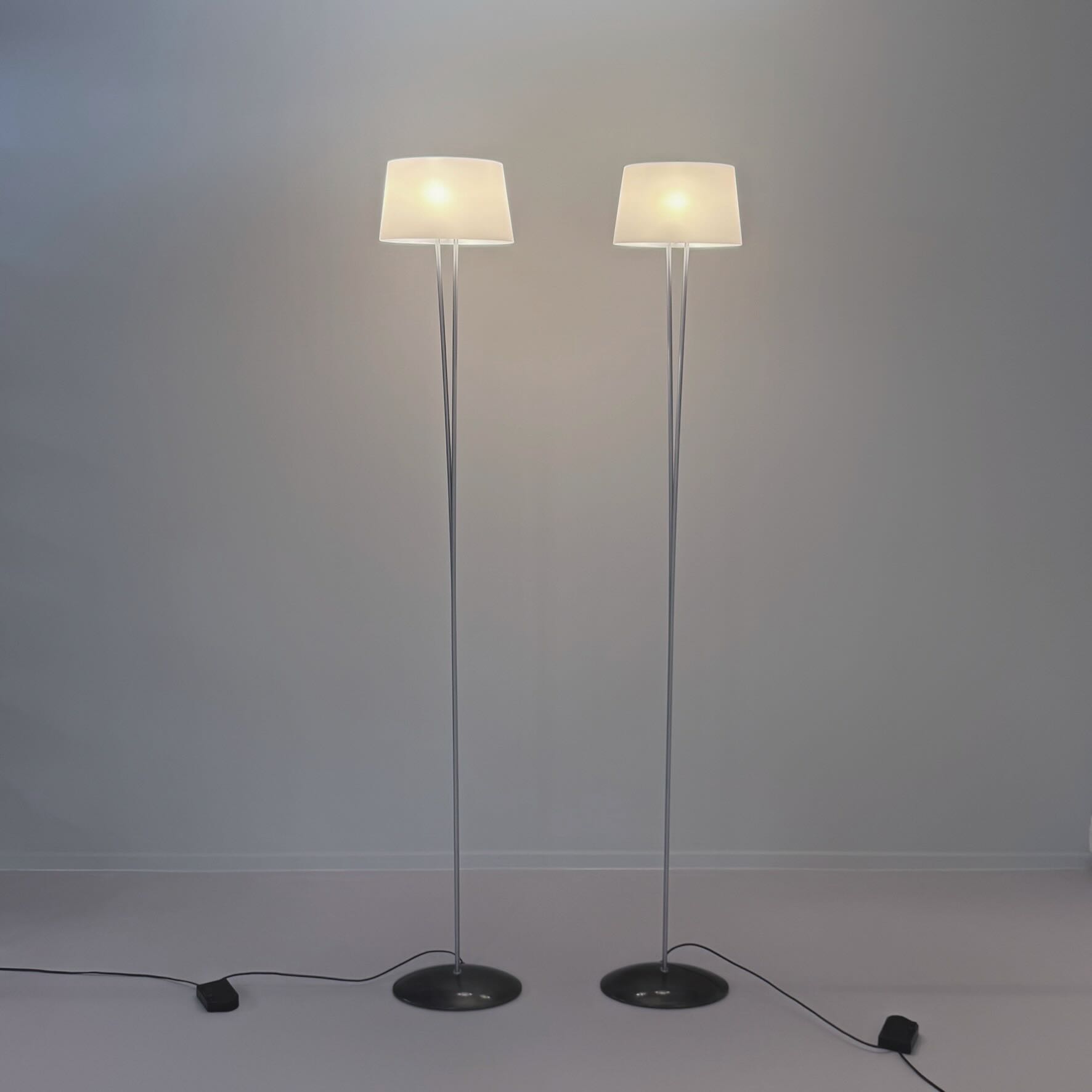 Set Vloerlampen Vitt Terra van Valerio Bottin voor Foscarini uit de jaren 90 in Murano glas