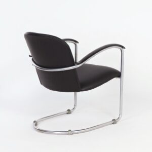414 Damesfauteuil van W.H. Gispen voor Gispen, 1930s &#8211; Opnieuw Gestoffeerd