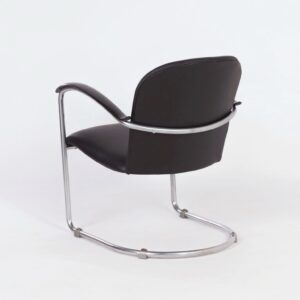 414 Damesfauteuil van W.H. Gispen voor Gispen, 1930s &#8211; Opnieuw Gestoffeerd