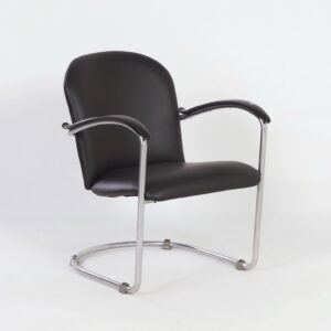 414 Damesfauteuil van W.H. Gispen voor Gispen, 1930s &#8211; Opnieuw Gestoffeerd