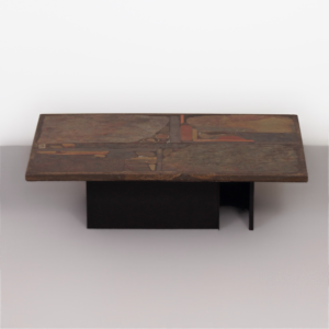 Brutalistische salontafel van Paul Kingma uit 1982