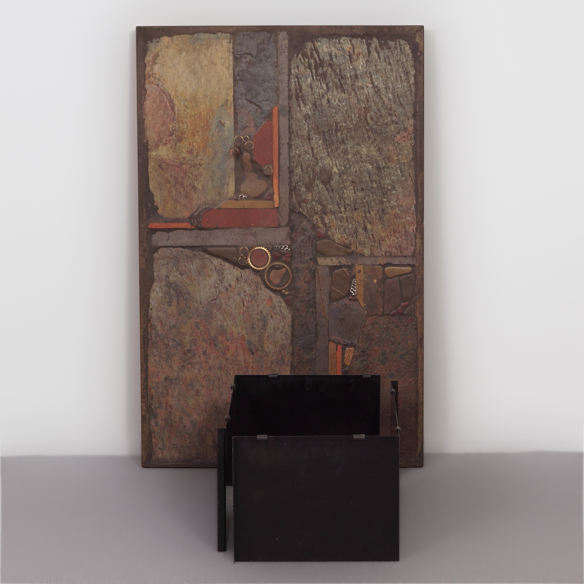 Brutalistische salontafel van Paul Kingma uit 1982