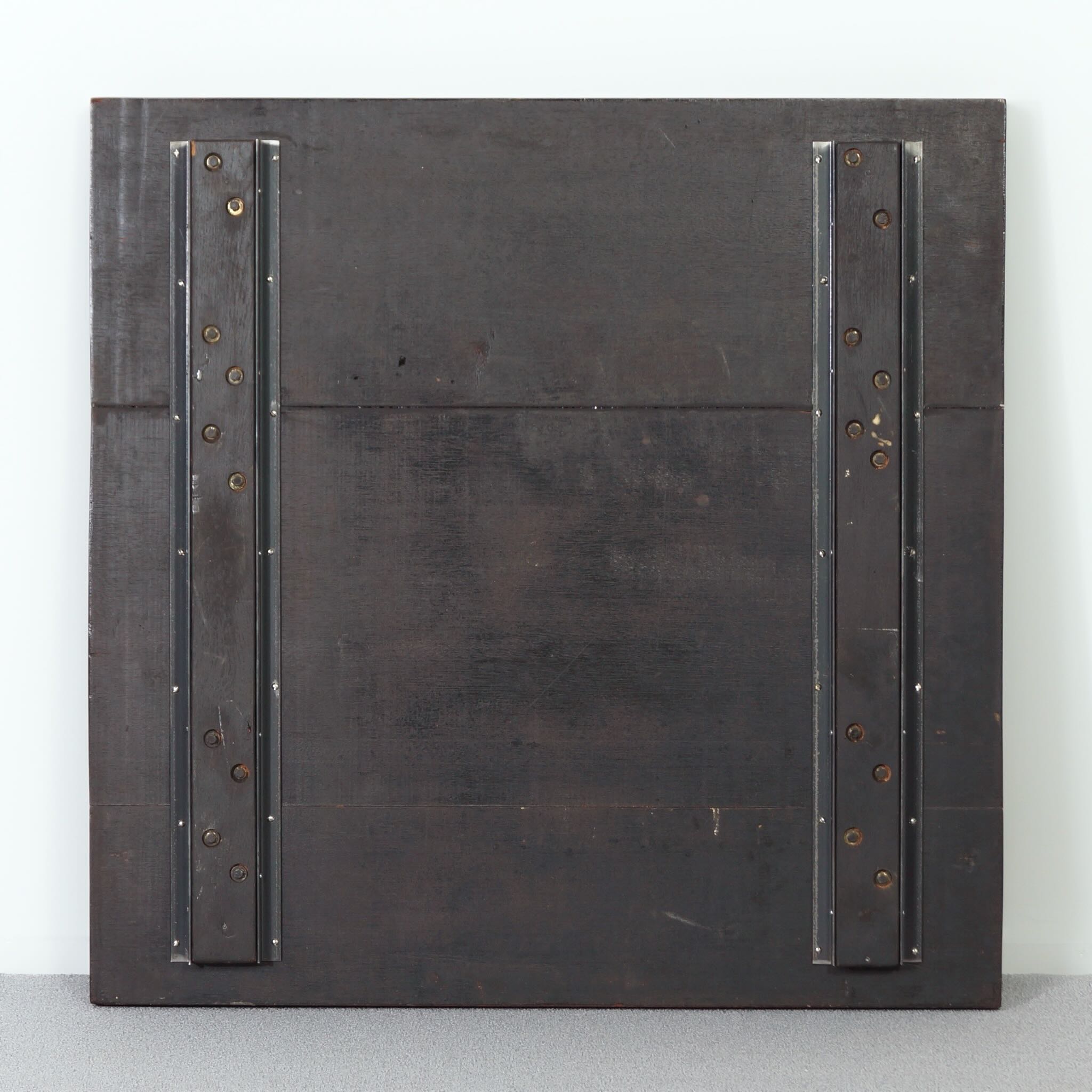 Salontafel van Paul Kingma, 1970s – Ebbenhout met Messing en Kunsthars Inleg