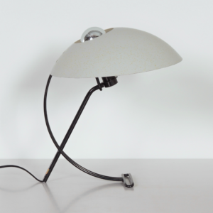 Bureaulamp NB100 van Louis Kalff voor Philips uit de jaren 50 in grijs metaal
