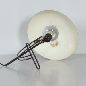 Bureaulamp NB100 van Louis Kalff voor Philips uit de jaren 50 in grijs metaal
