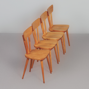 Grenen Eetkamerset van Göran Malmvall voor Karl Andersson, 1950s &#8211; Svensk Fur Serie
