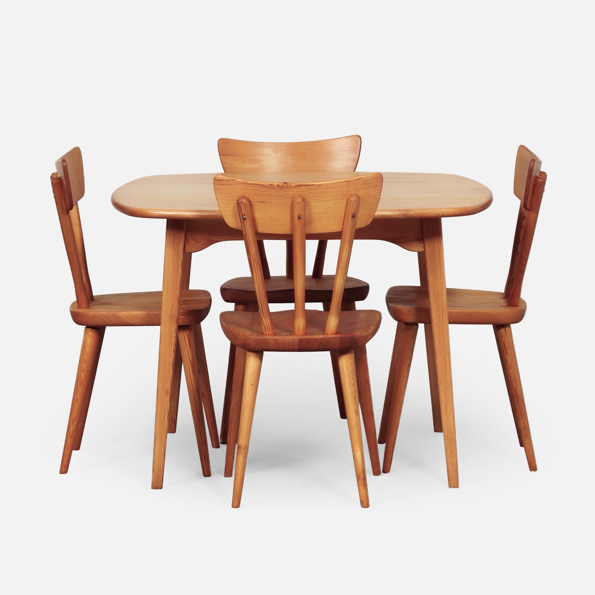 Grenen Eetkamerset van Göran Malmvall voor Karl Andersson, 1950s – Svensk Fur Serie