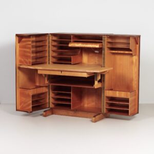 Bureau Magic Box van Mummenthaler en Meier voor Ateliers Genestar uit de jaren 50 in palissander