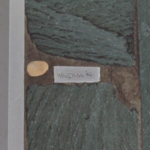 Brutalistische Salontafel van Paul Kingma uit 1969 met aluminium rand, vroege editie