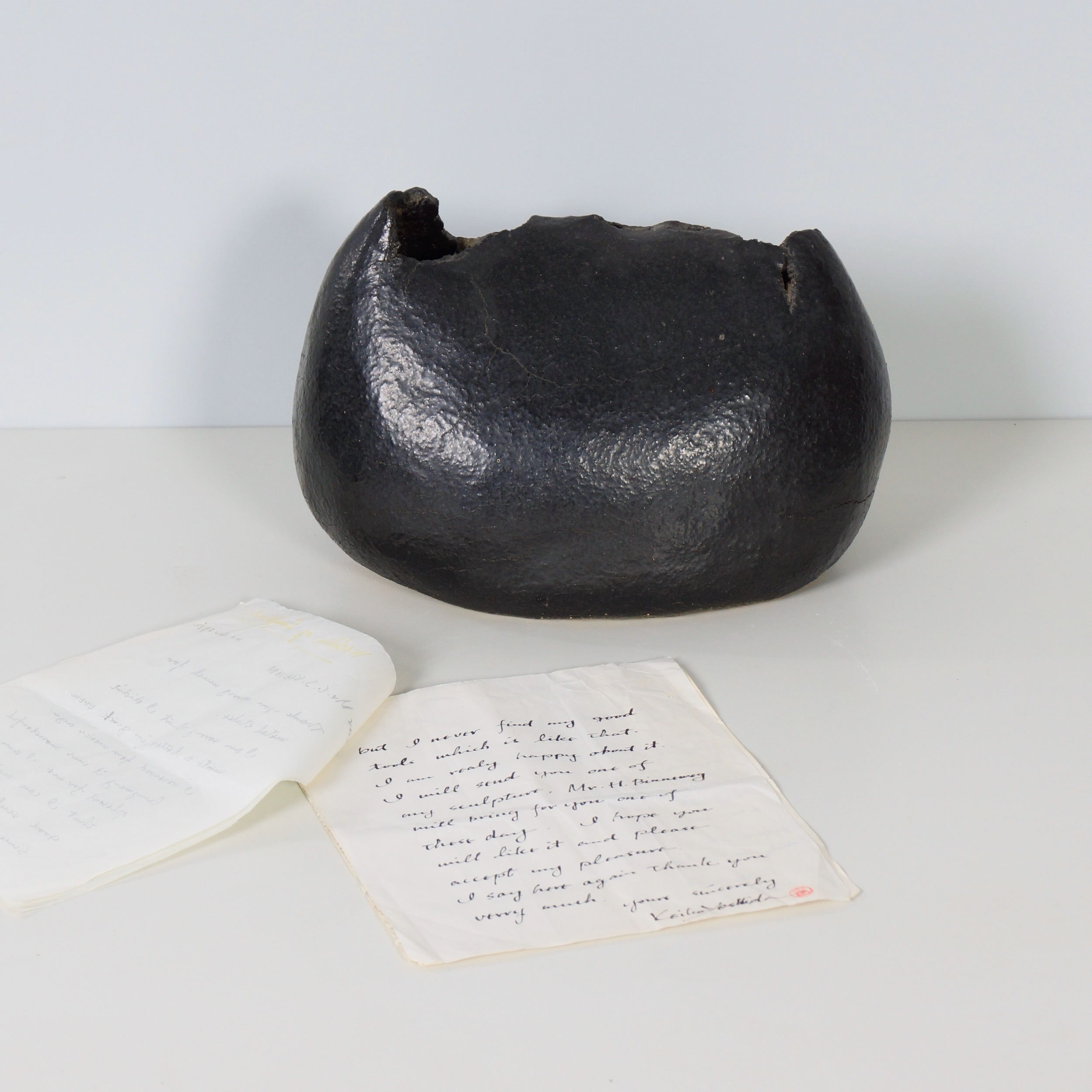 Sculpturale Keramische Vaas van Keiko Yoshida, 1971