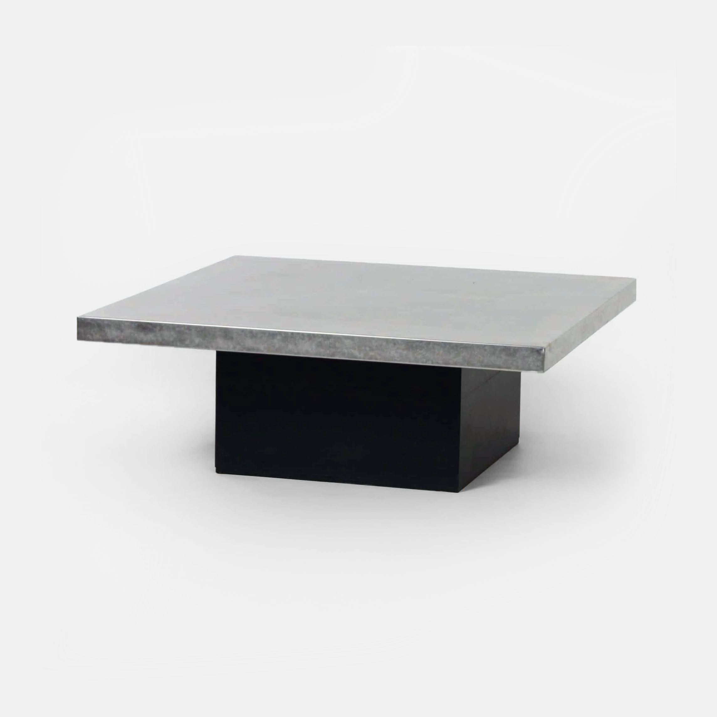 Salontafel met Geëtst Metalen Blad van Heinz Lilienthal, 1970s