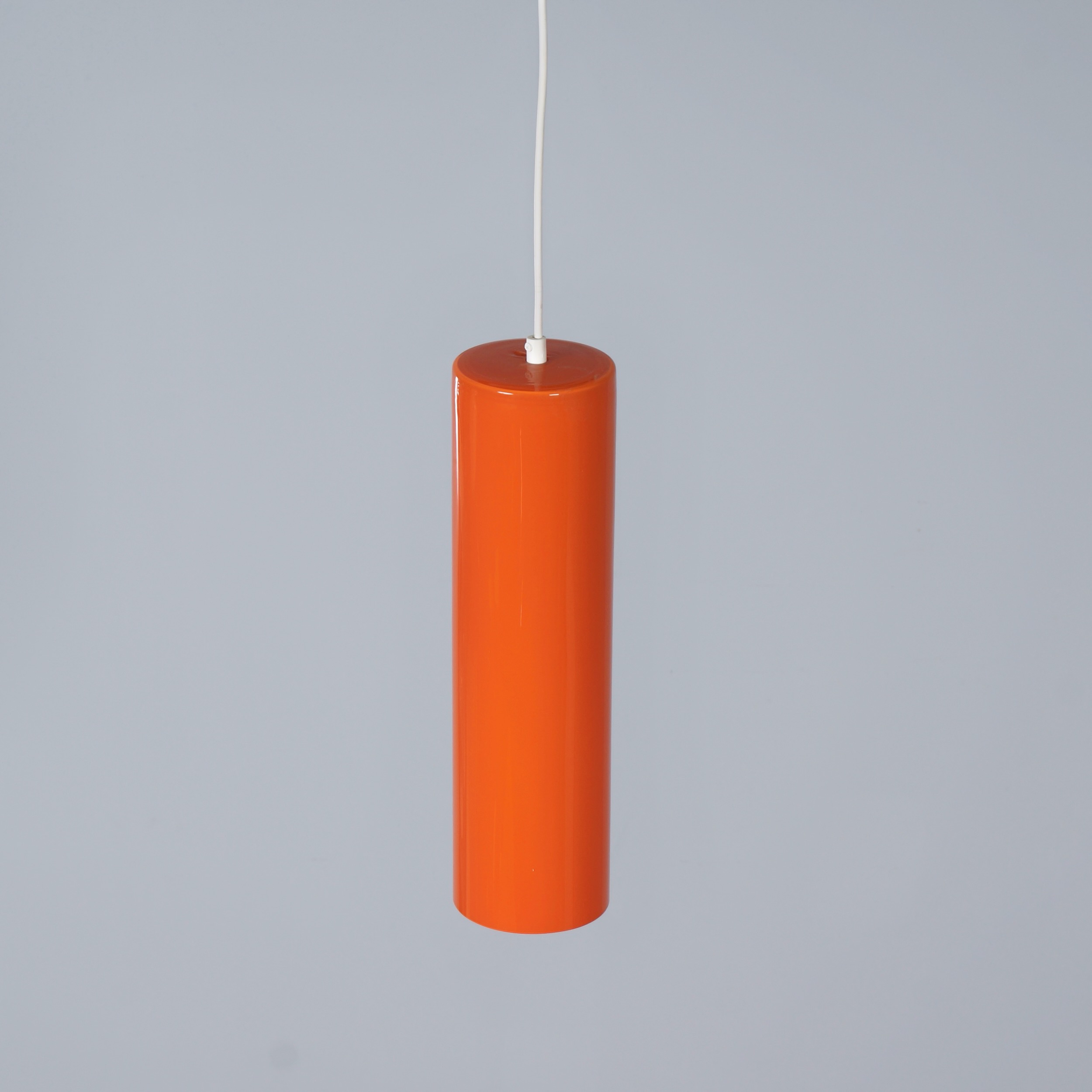 Murano Hanglamp 486b van Paolo Venini voor Venini & C., 1962, oranje