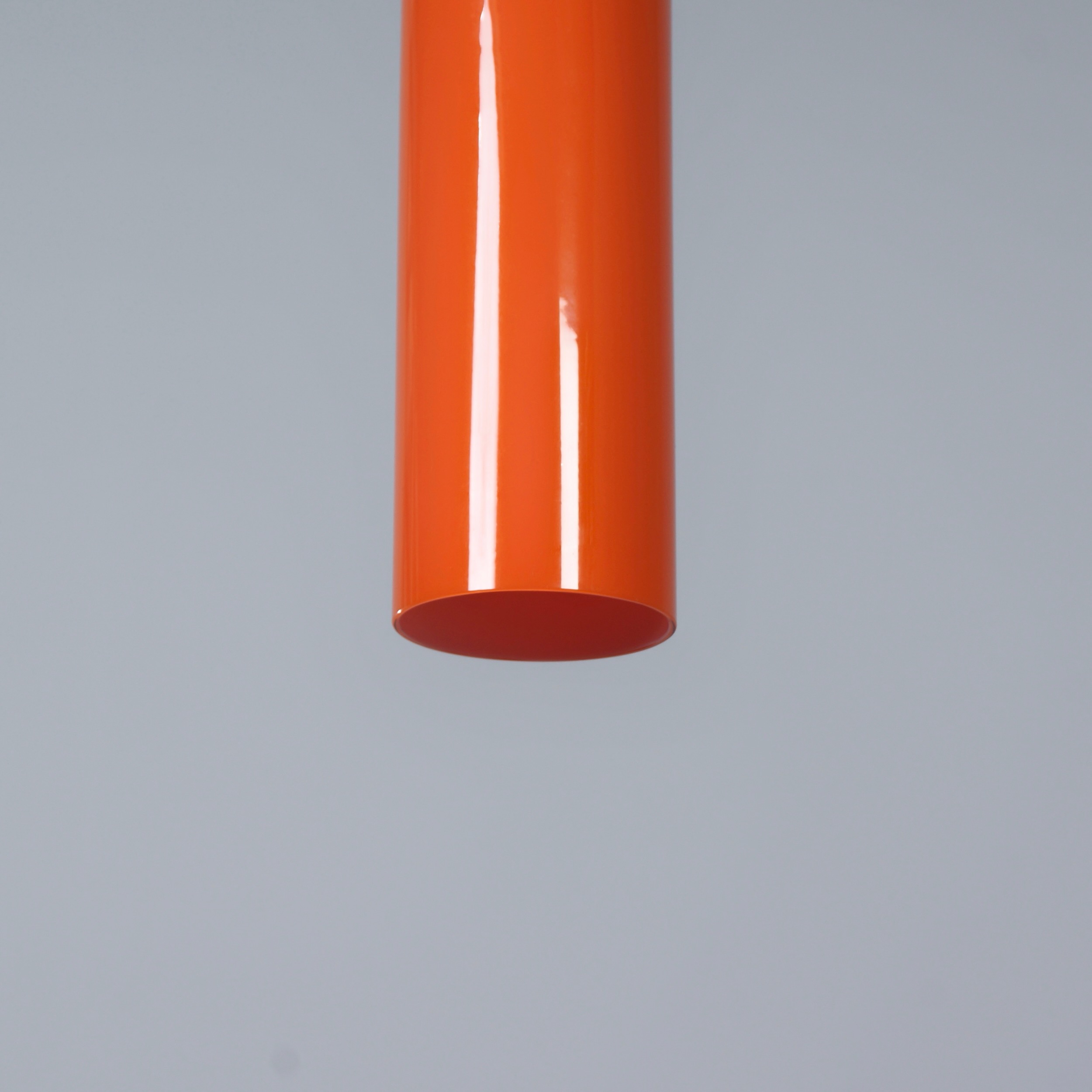 Murano Hanglamp 486b van Paolo Venini voor Venini & C., 1962, oranje