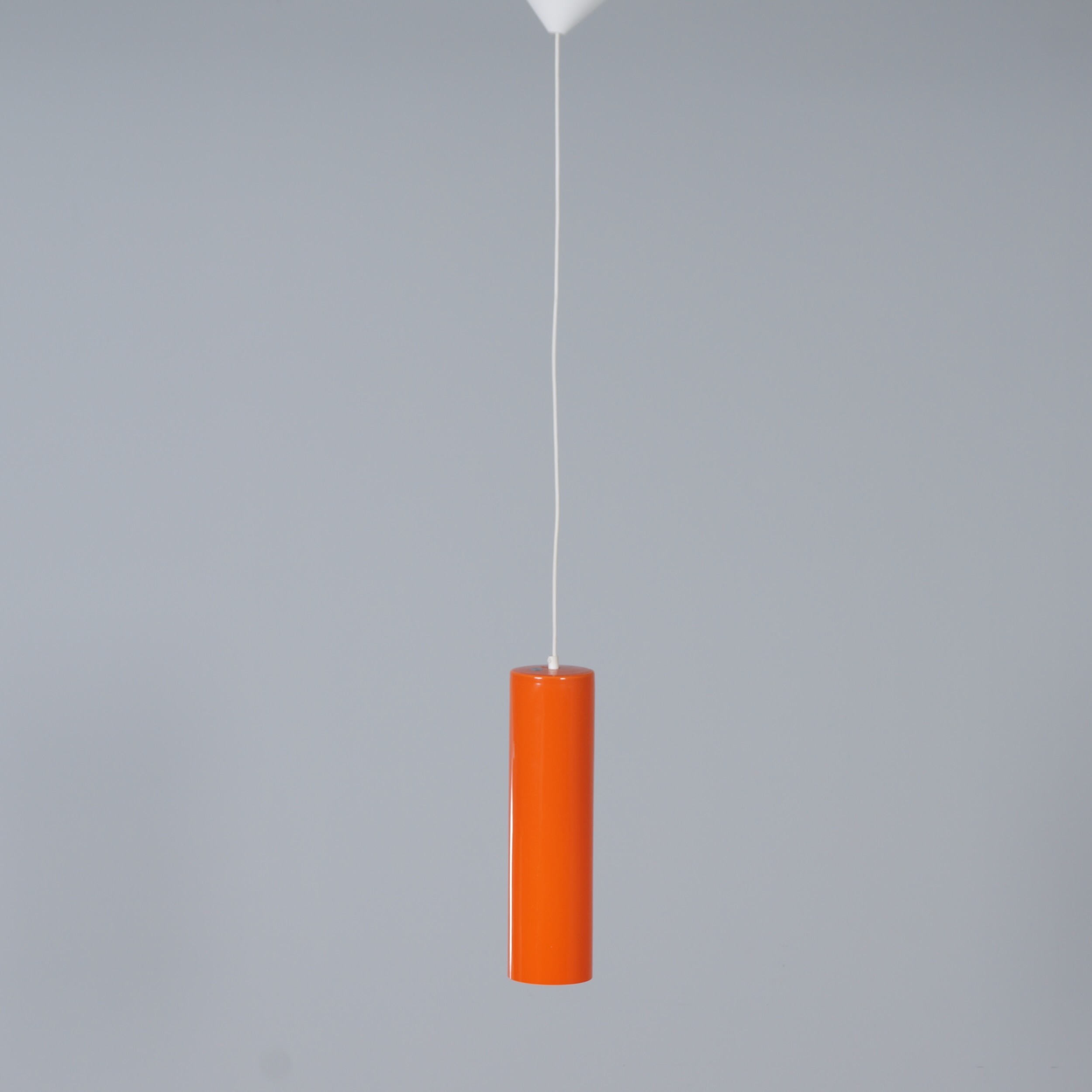 Murano Hanglamp 486b van Paolo Venini voor Venini & C., 1962, oranje