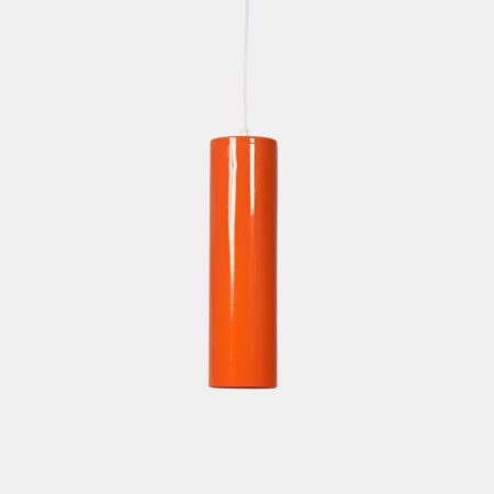 Murano Hanglamp 486b van Paolo Venini voor Venini & C., 1962, oranje