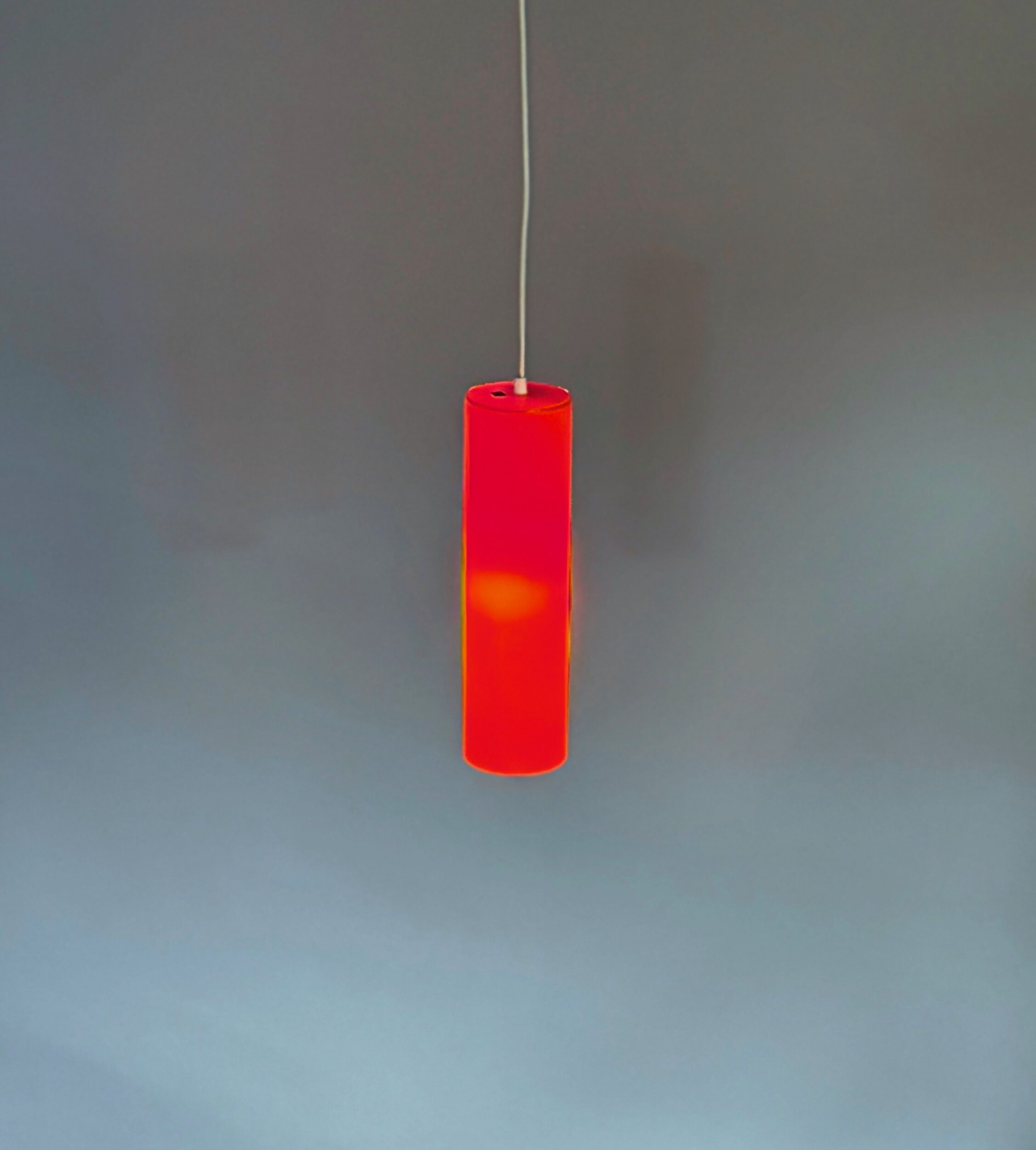 Murano Hanglamp 486b van Paolo Venini voor Venini & C., 1962, oranje
