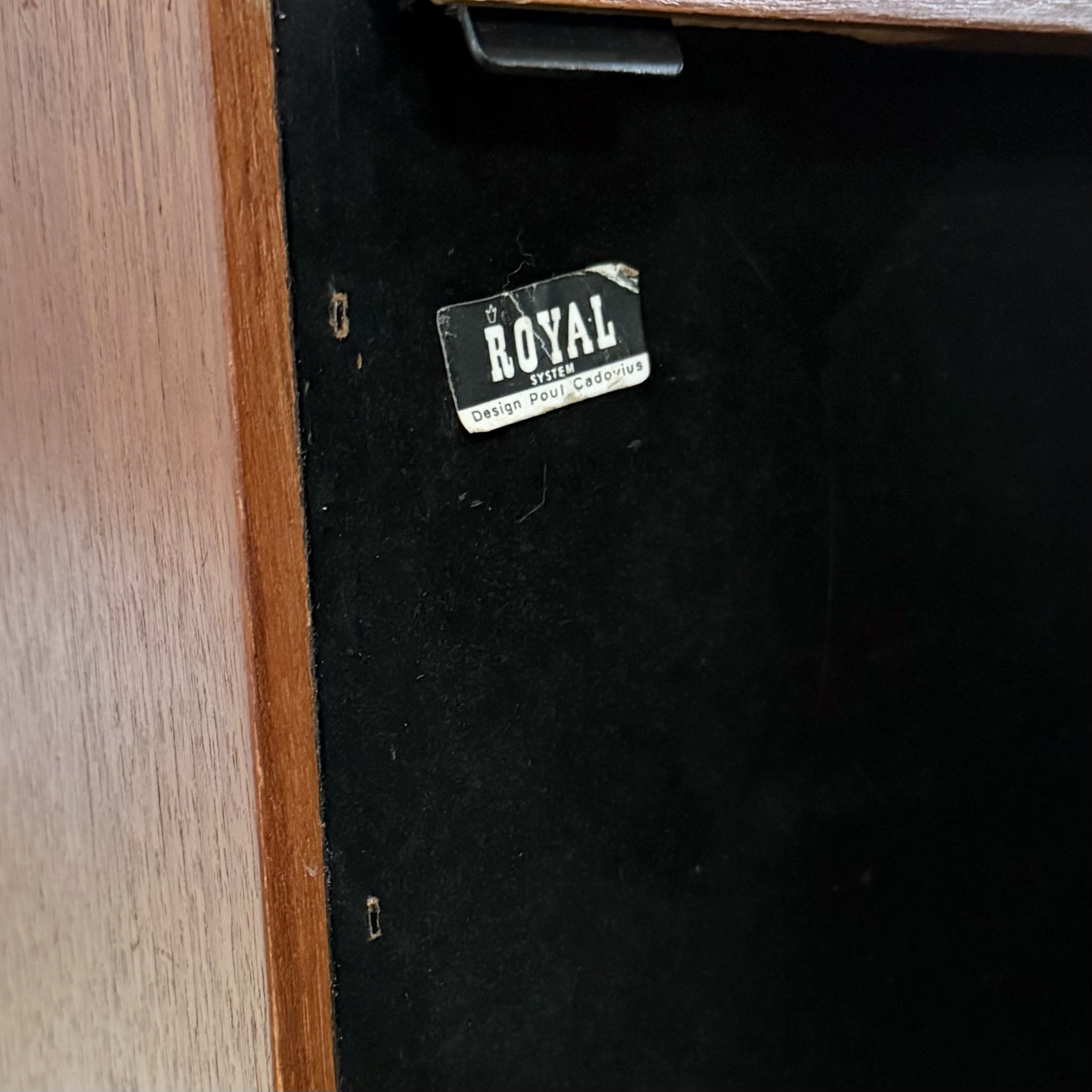 Vrijstaand Royal System van Poul Cadovius voor Cado, Denemarken, 1960s