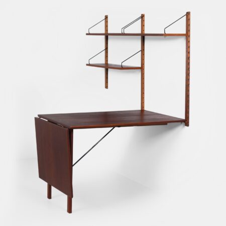 Royal System bureau van Poul Cadovius voor Cado, 1960s – Teak, uitklapbaar