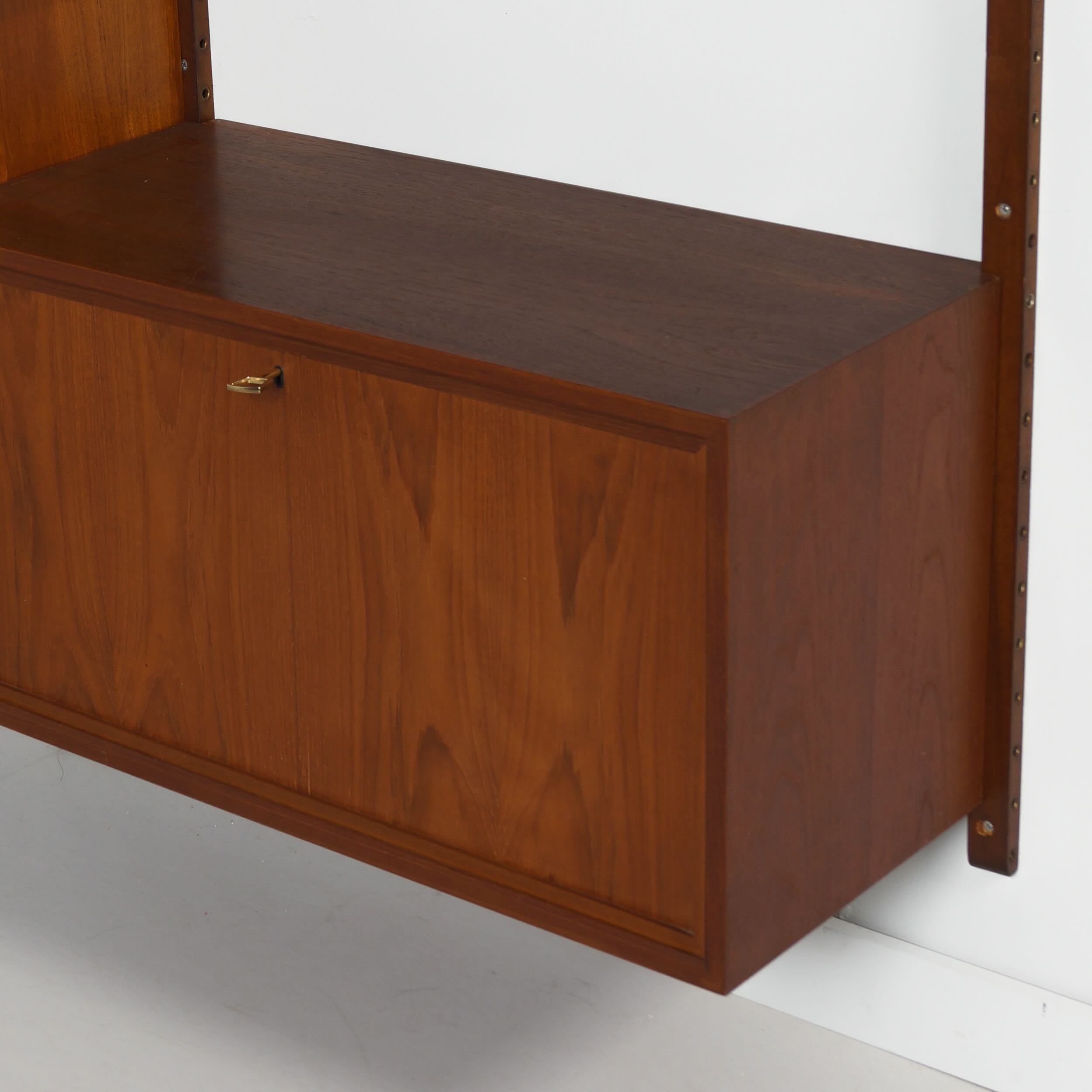 Royal System van Poul Cadovius voor Cado, 1960s – Teakhouten Wandsysteem, 14-Delig