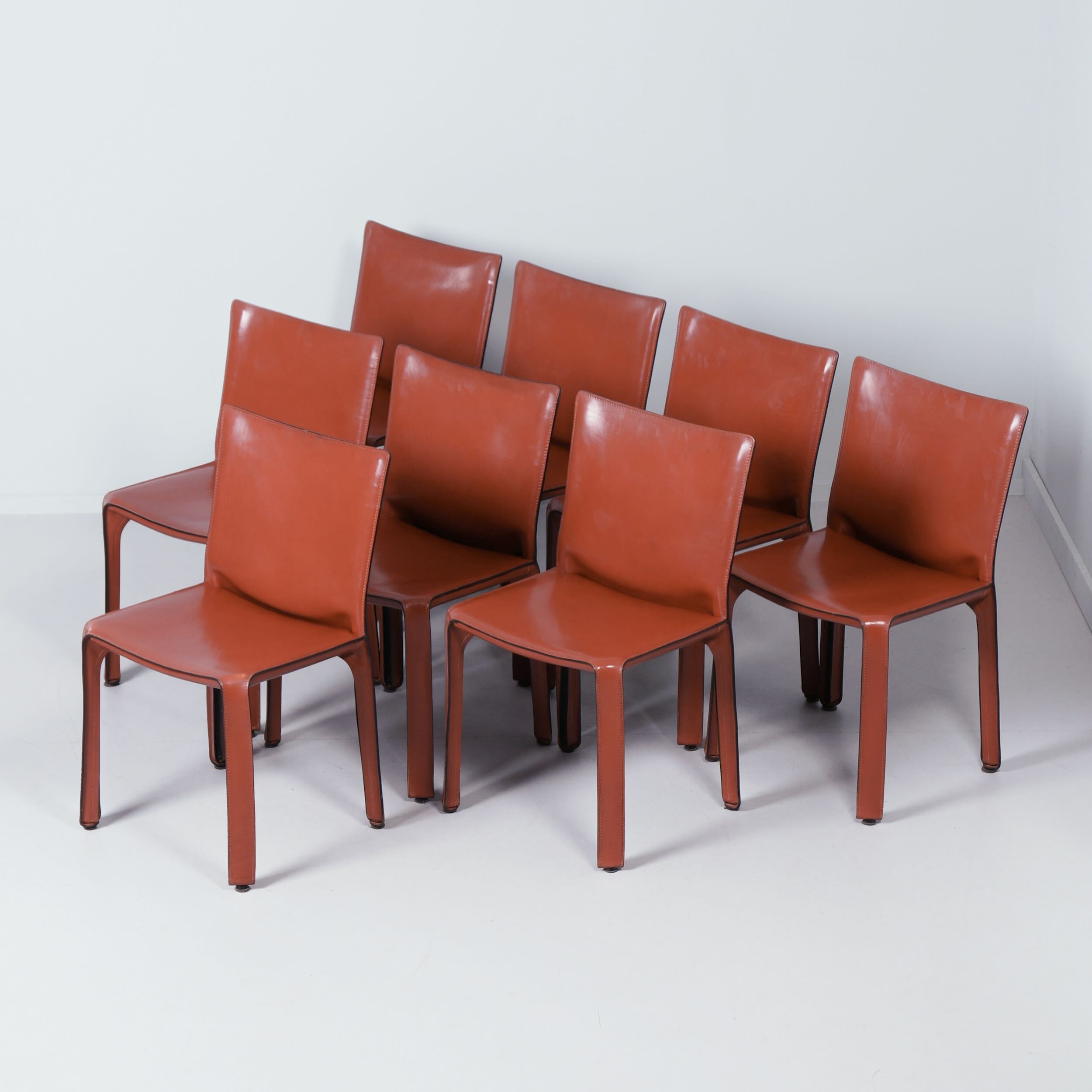 CAB 412 eetkamerstoelen van Mario Bellini voor Cassina uit de jaren 90, set van 8