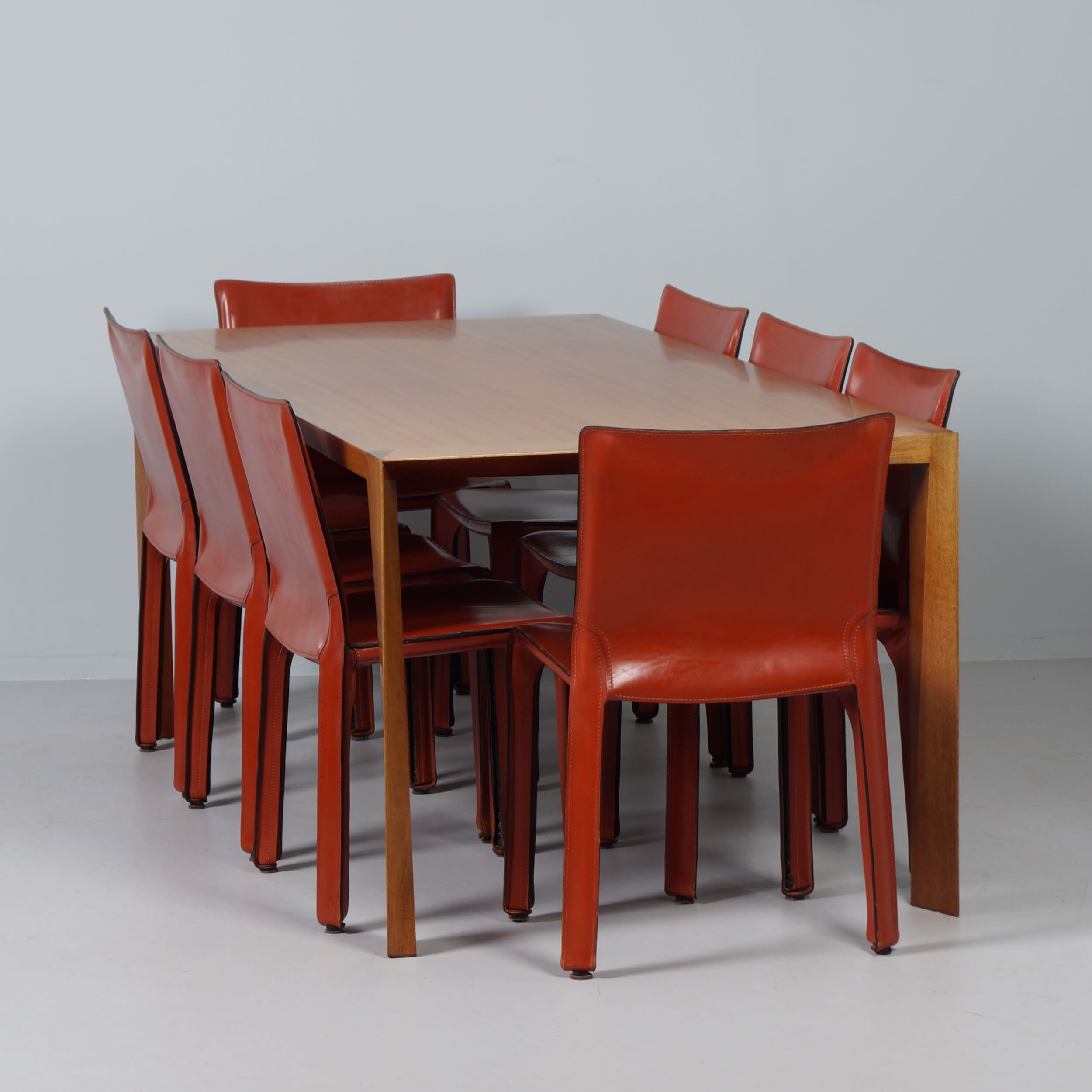 CAB 412 eetkamerstoelen van Mario Bellini voor Cassina uit de jaren 90, set van 8