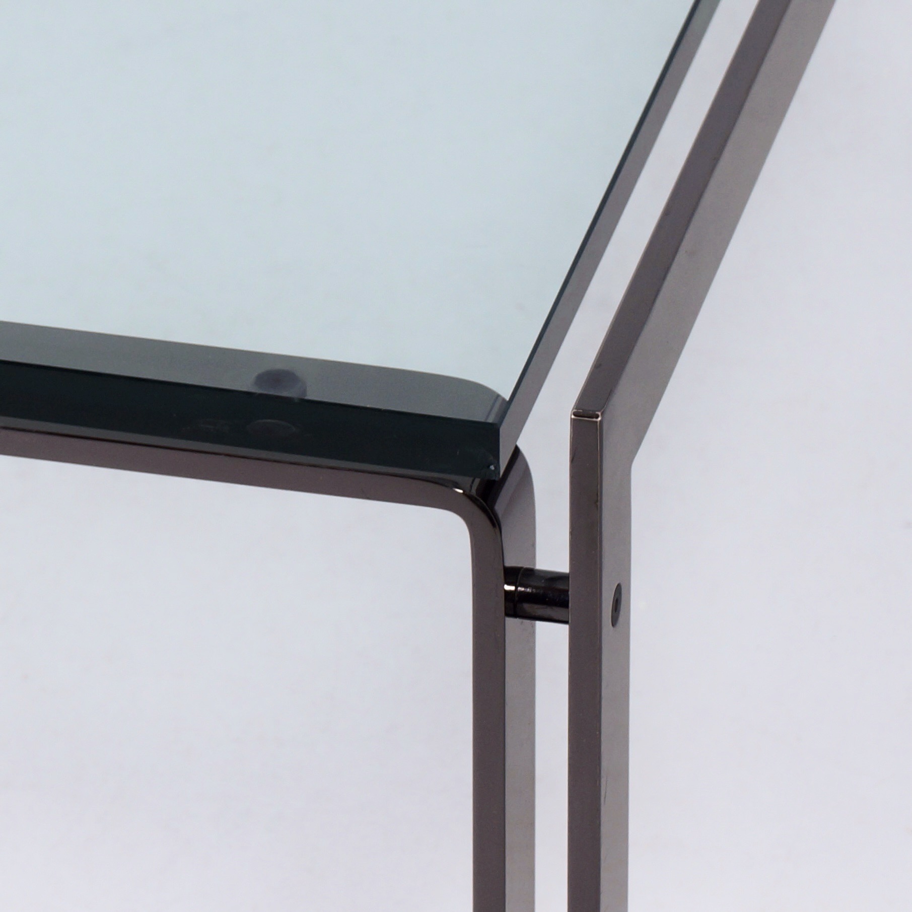 M1 salontafel van Metaform uit de jaren 80 in bronskleurig RVS