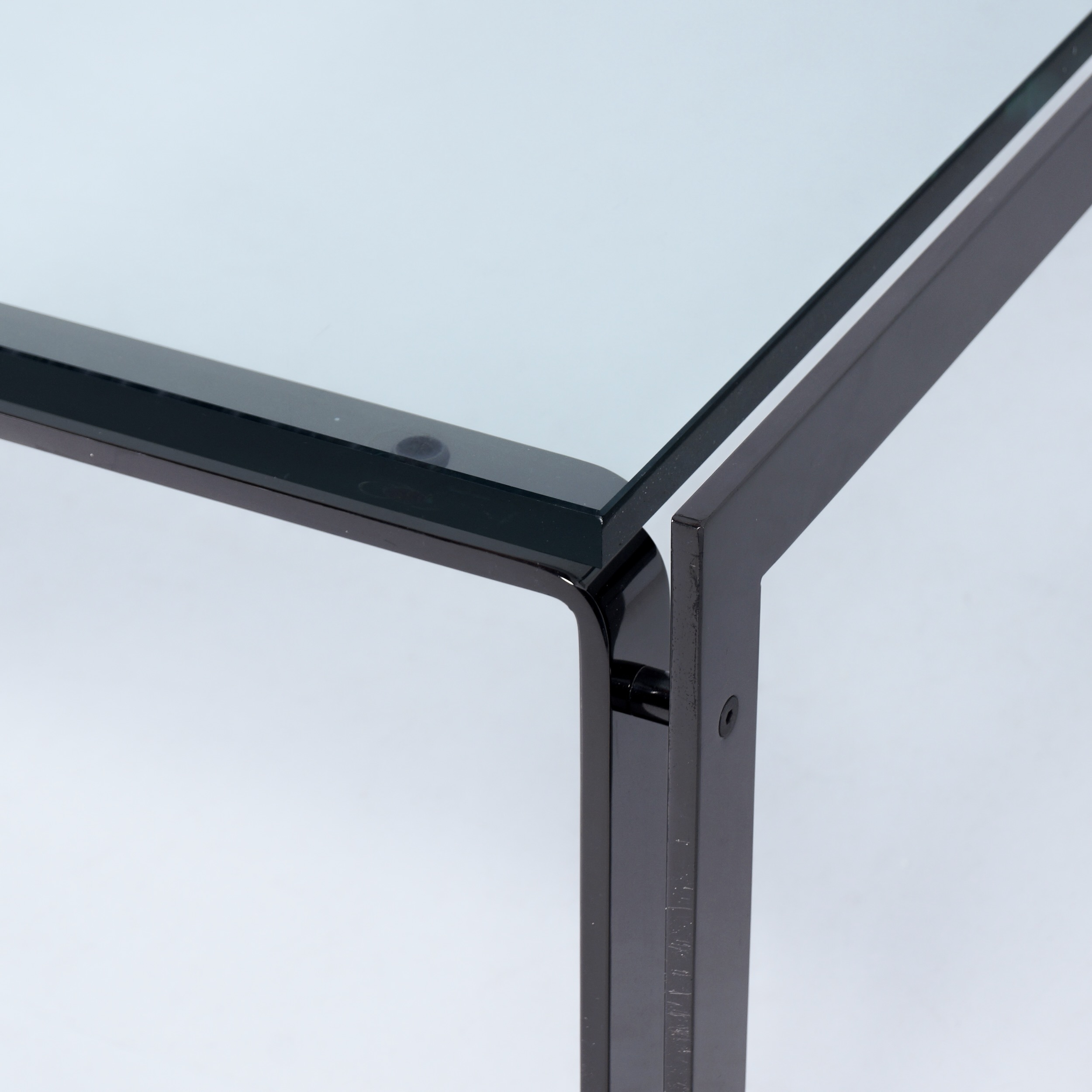 M1 salontafel van Metaform uit de jaren 80 in bronskleurig RVS